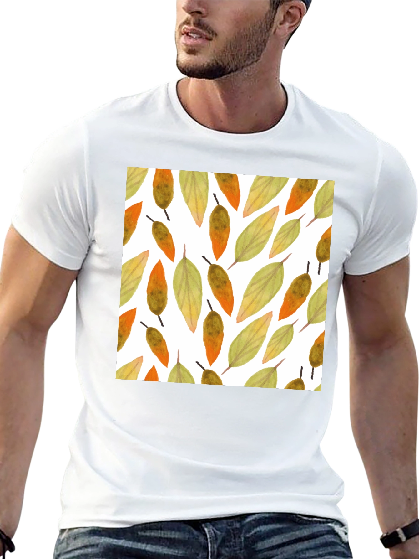 Fall Leaves Pattern T-Shirt