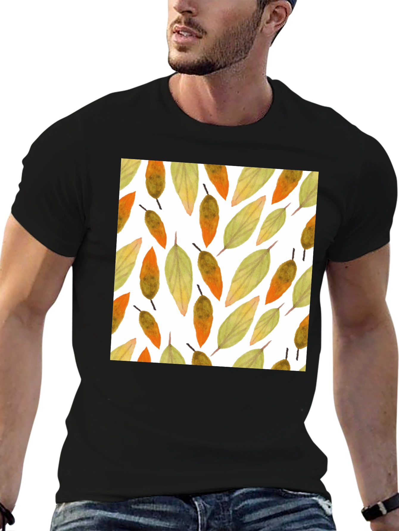 Fall Leaves Pattern T-Shirt