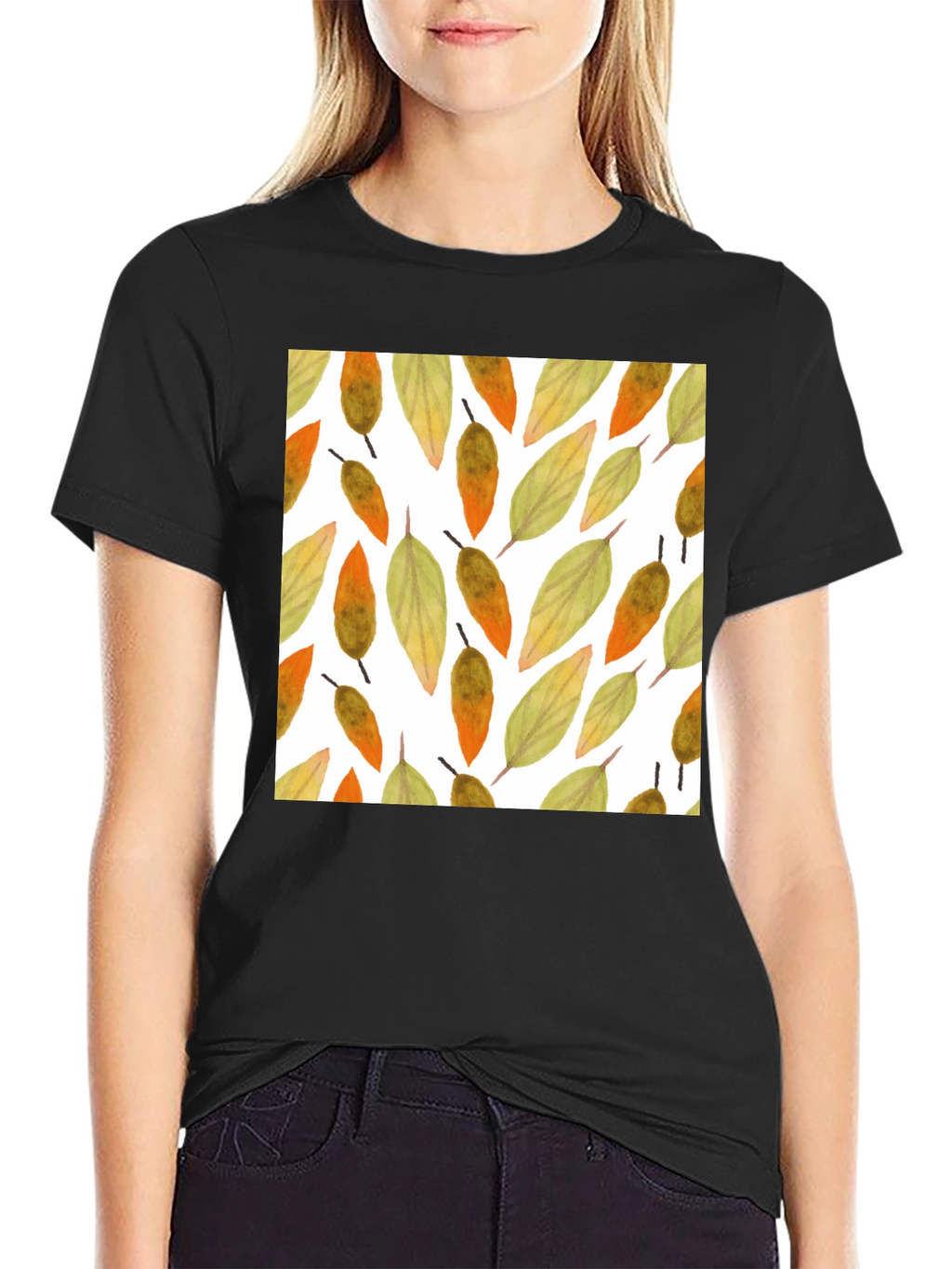 Fall Leaves Pattern T-Shirt