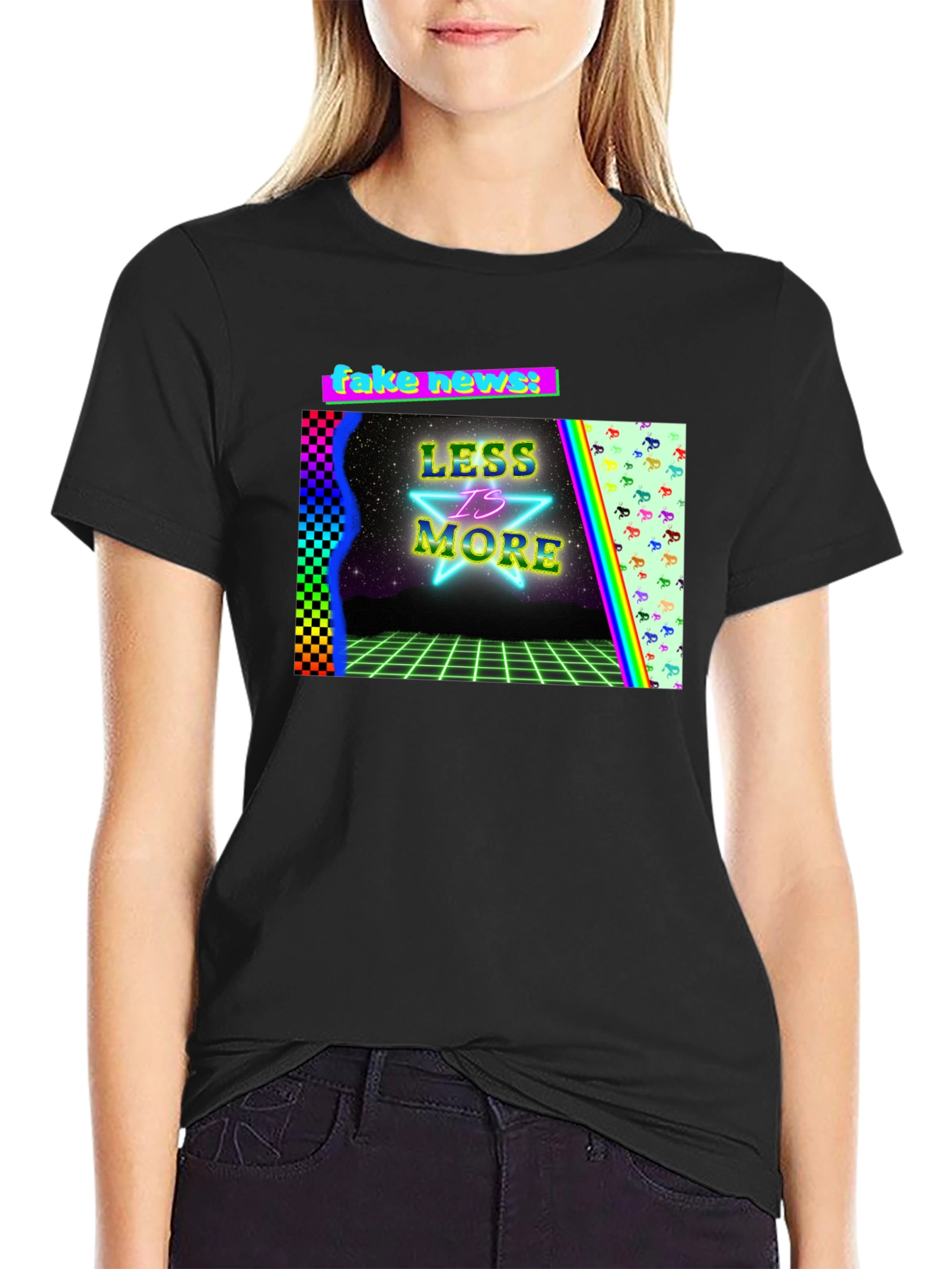 Retro Style Graphic Tee: Less is More