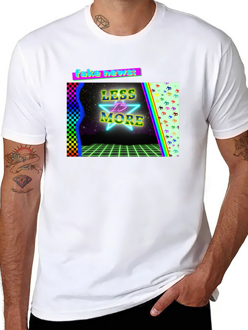 Retro Style Graphic Tee: Less is More