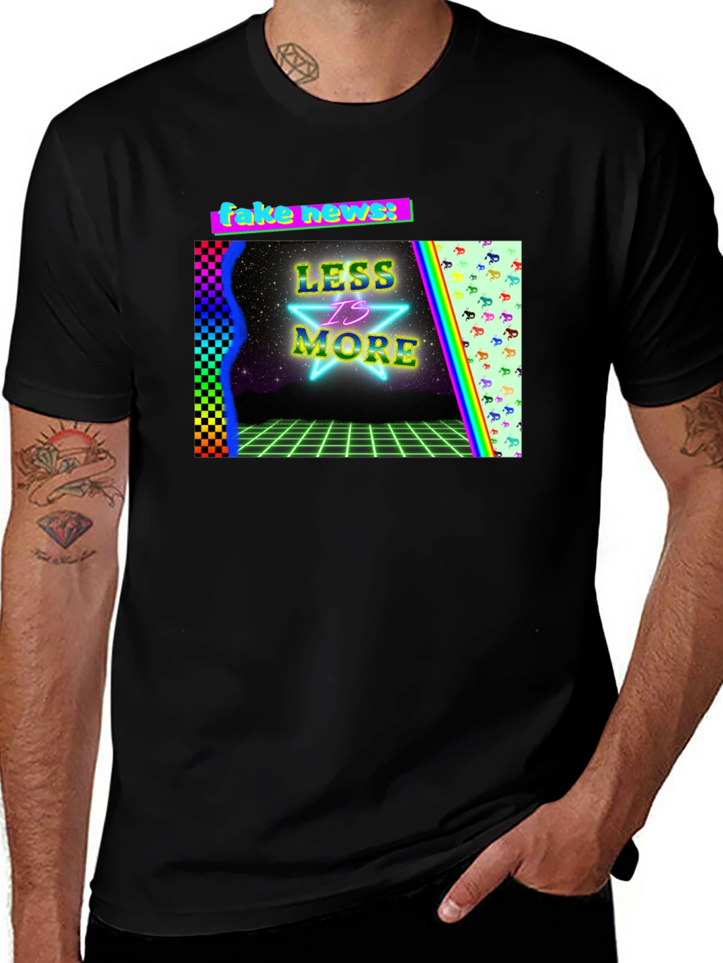 Retro Style Graphic Tee: Less is More