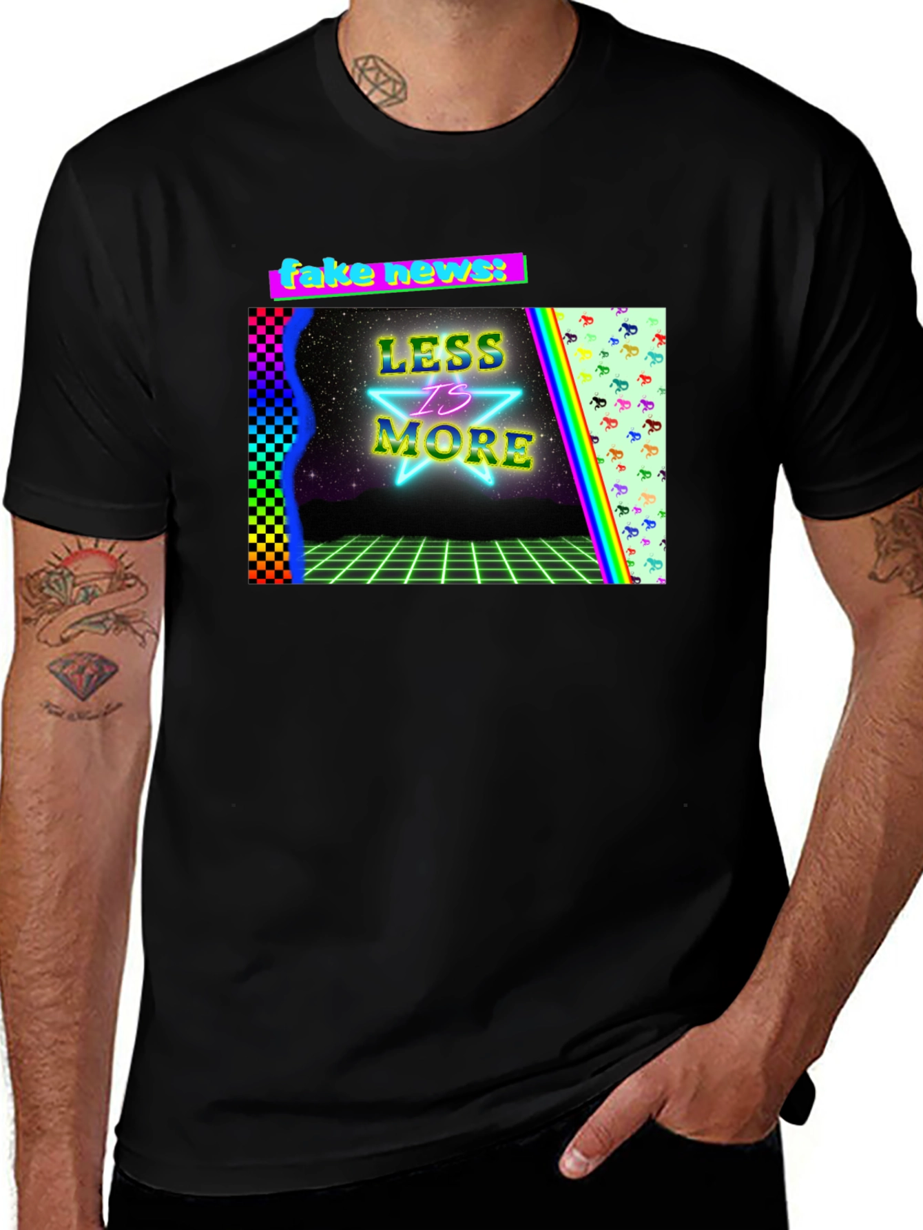 Retro Style Graphic Tee: Less is More