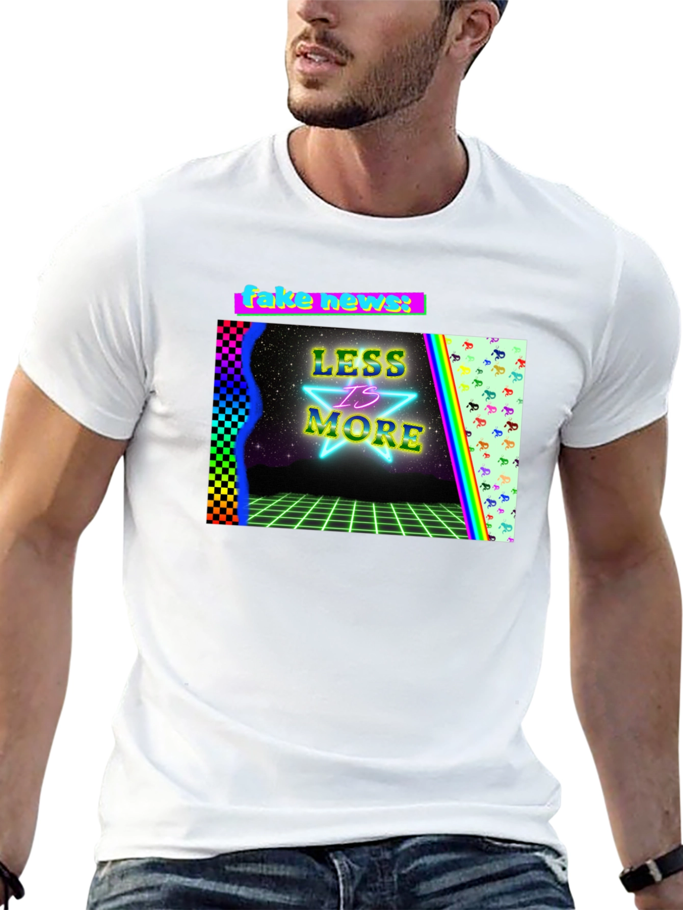 Retro Style Graphic Tee: Less is More