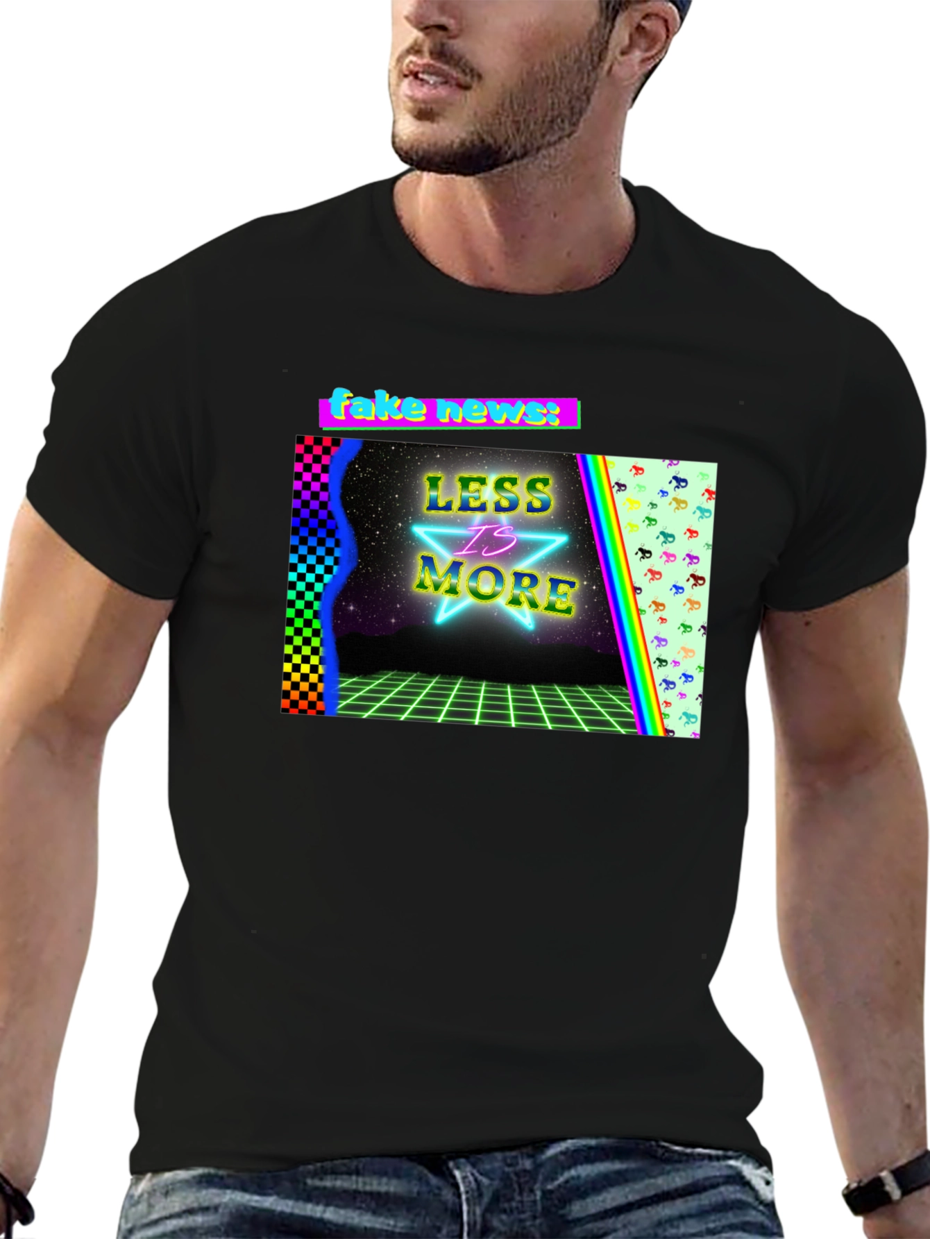 Retro Style Graphic Tee: Less is More