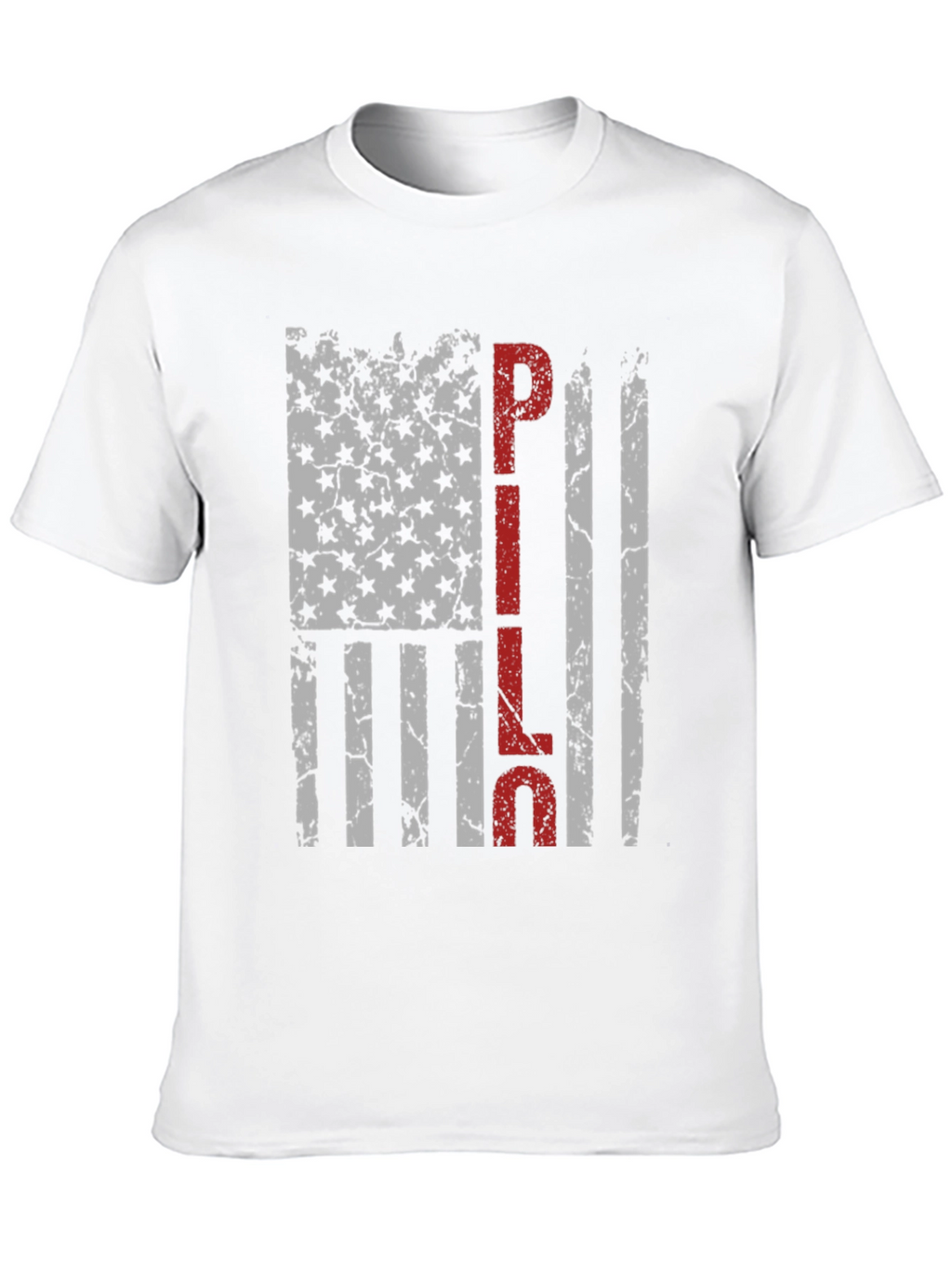 PILOT American Flag Distressed T-Shirt