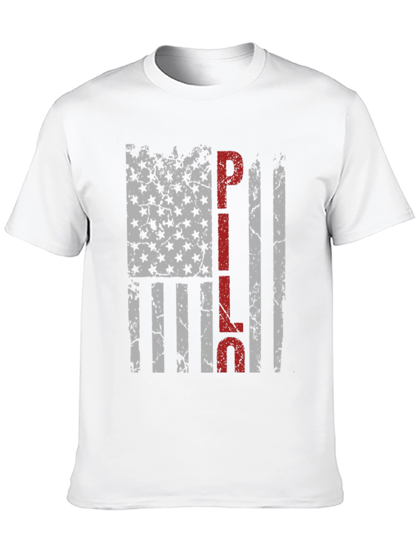 PILOT American Flag Distressed T-Shirt
