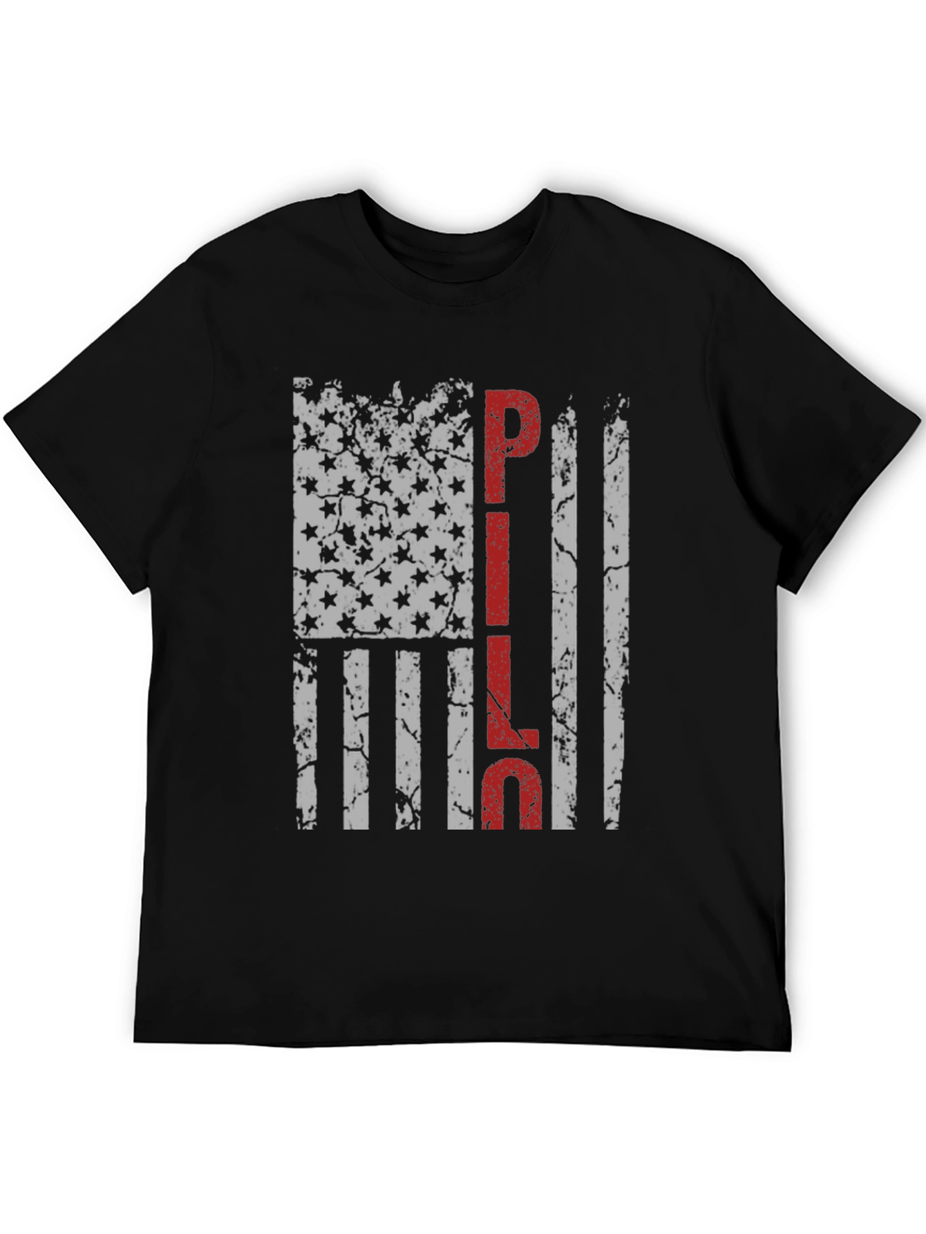 PILOT American Flag Distressed T-Shirt