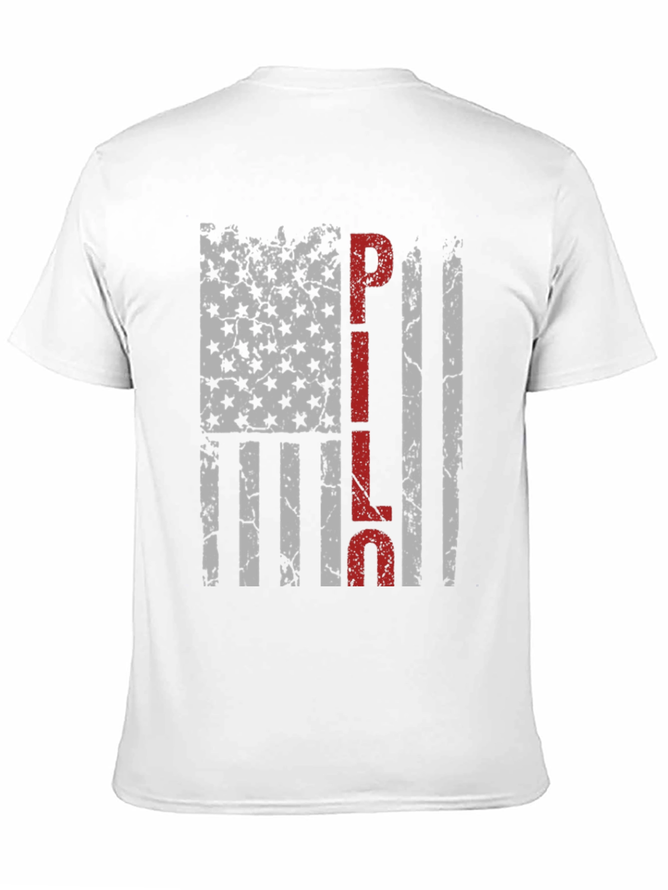 PILOT American Flag Distressed T-Shirt