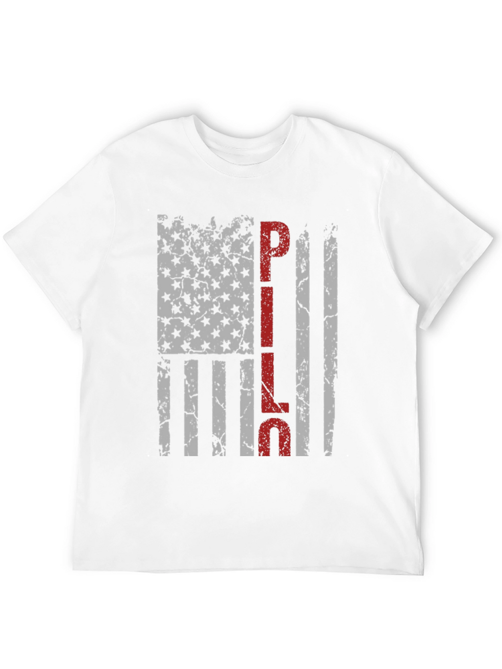 PILOT American Flag Distressed T-Shirt
