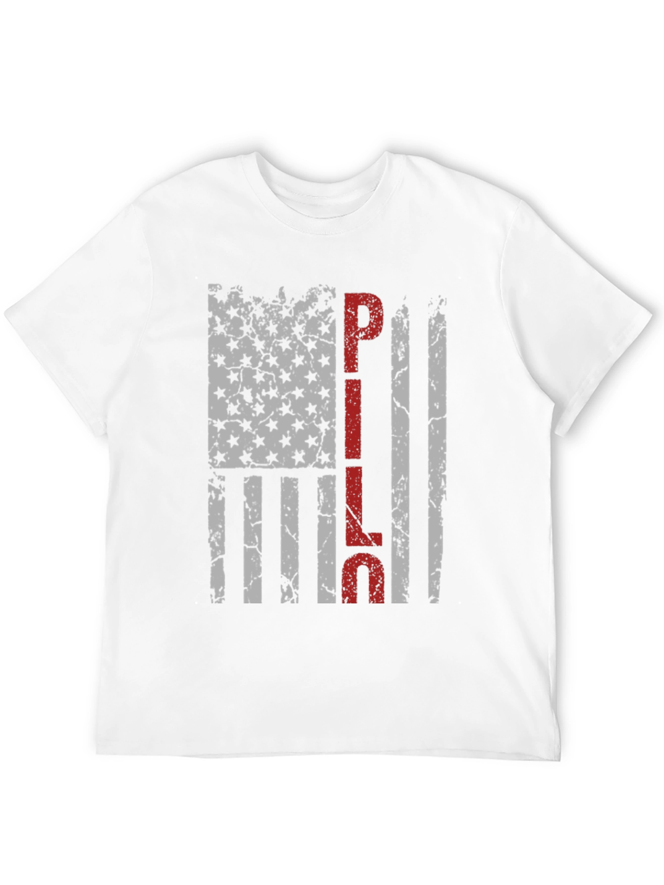 PILOT American Flag Distressed T-Shirt
