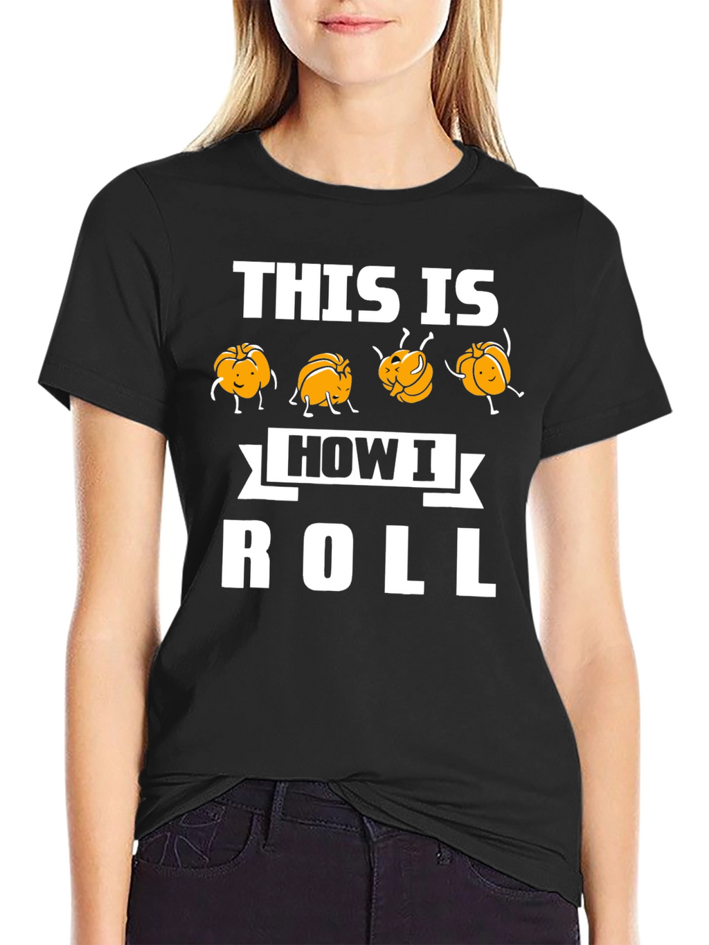 This Is How I Roll Funny Pumpkin T-Shirt