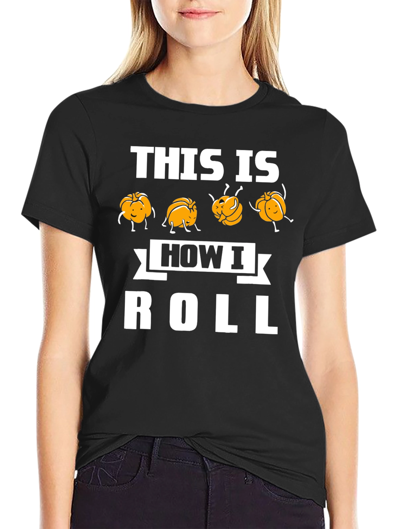 This Is How I Roll Funny Pumpkin T-Shirt