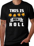 This Is How I Roll Funny Pumpkin T-Shirt