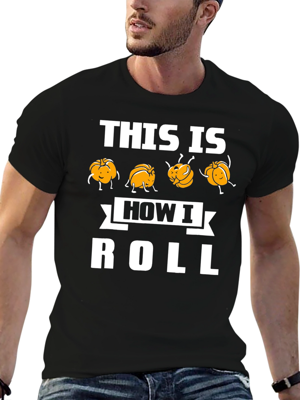 This Is How I Roll Funny Pumpkin T-Shirt
