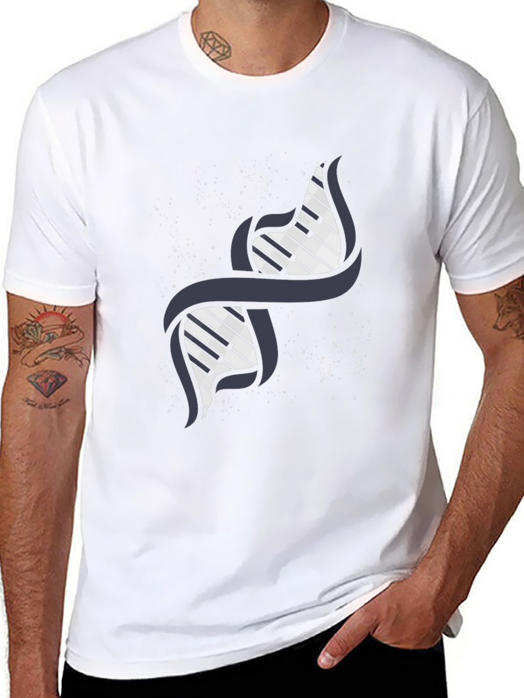 Piano DNA Graphic T-Shirt