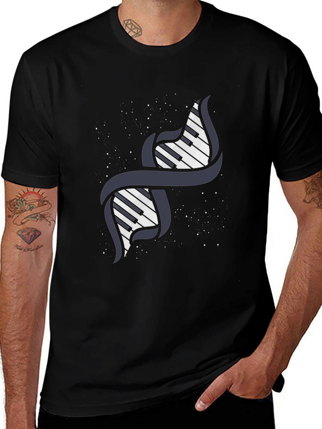 Piano DNA Graphic T-Shirt