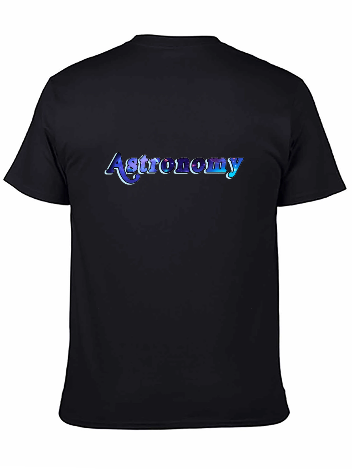 Astronomy Graphic Print Black T-Shirt