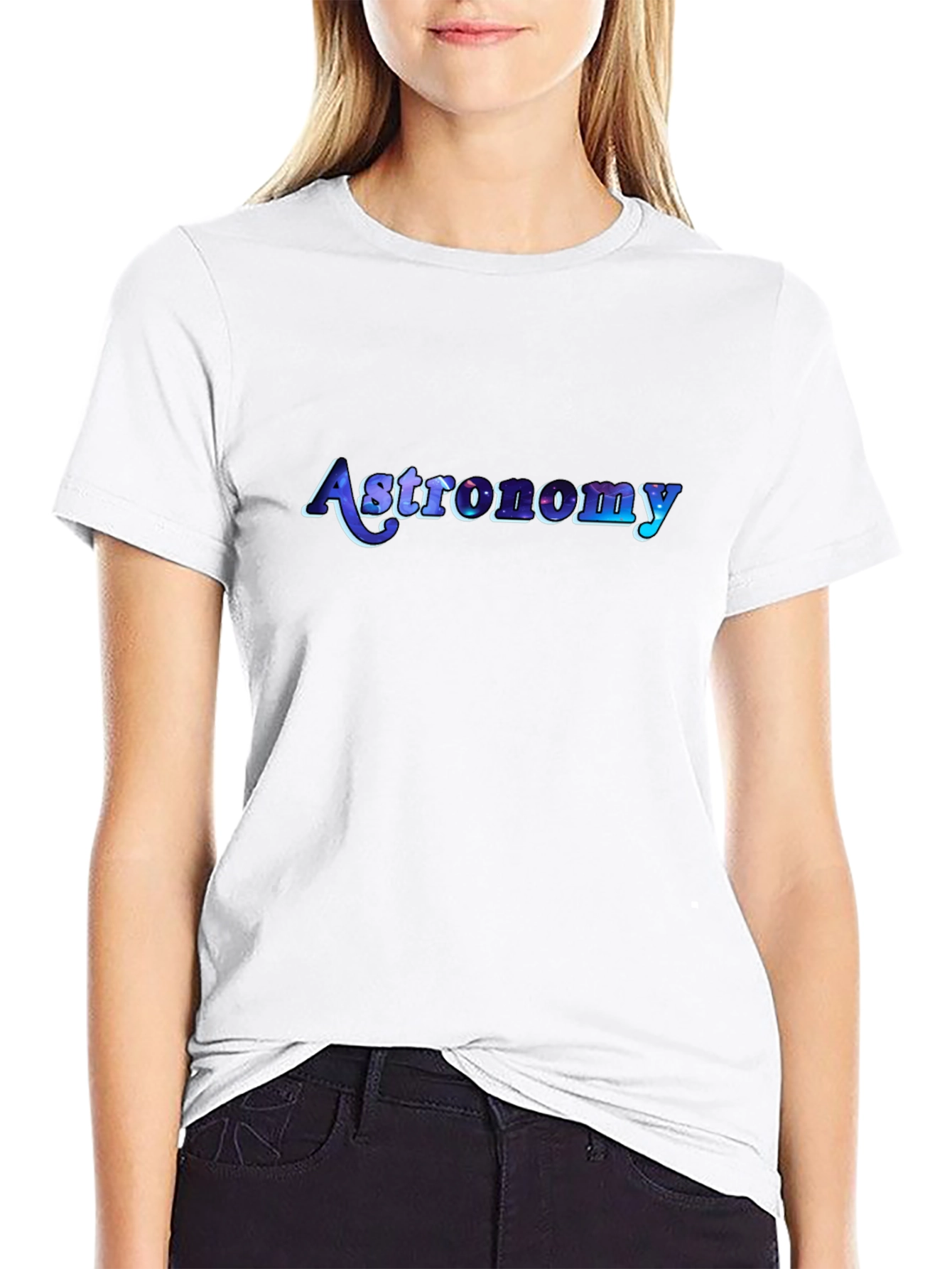 Astronomy Graphic Print Black T-Shirt