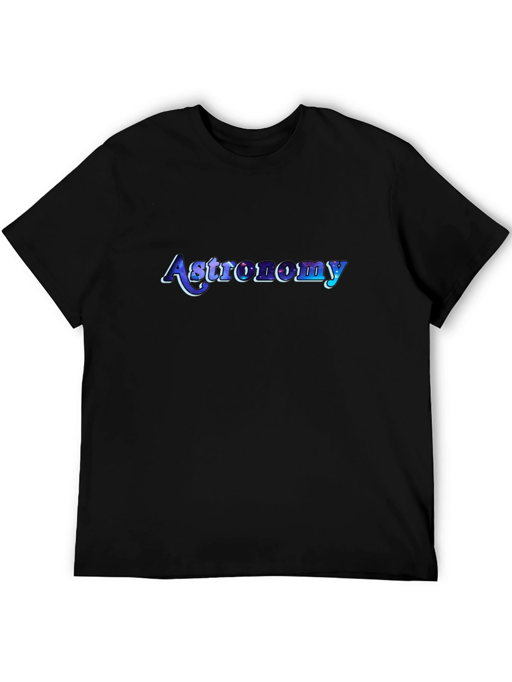Astronomy Graphic Print Black T-Shirt