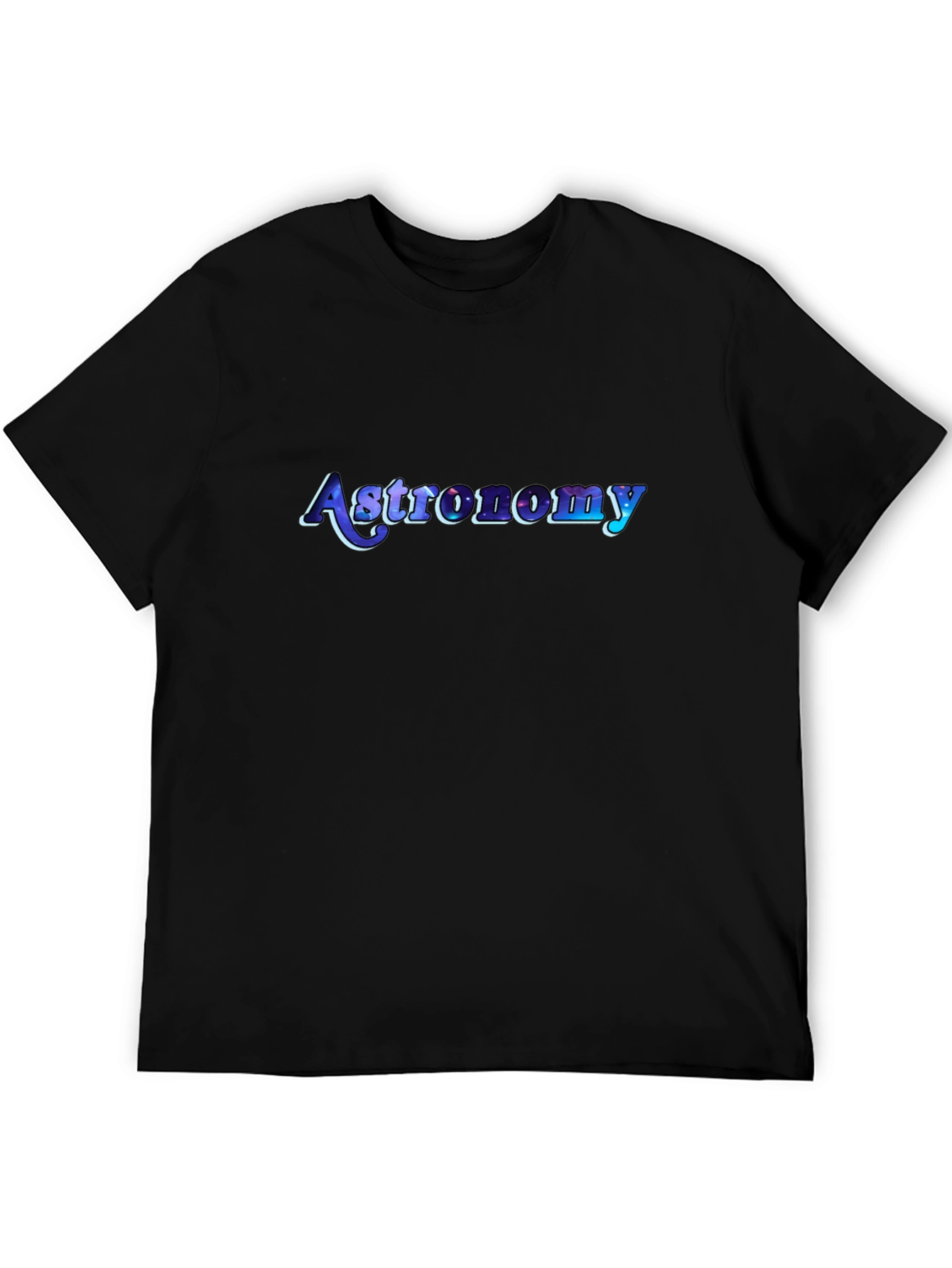 Astronomy Graphic Print Black T-Shirt