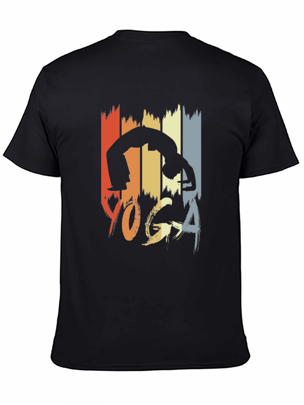Retro Yoga Pose Graphic Tee - Unisex