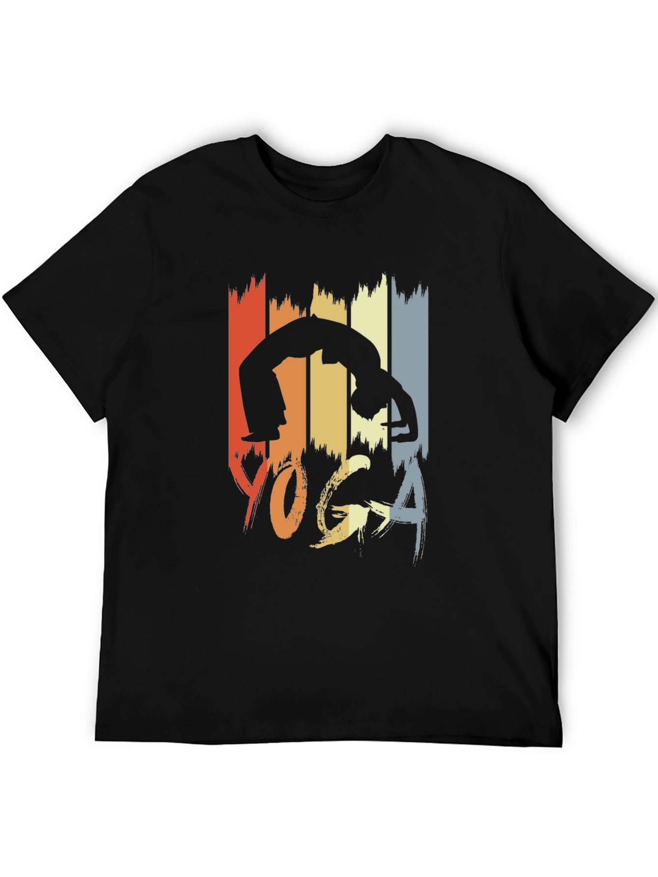 Retro Yoga Pose Graphic Tee - Unisex