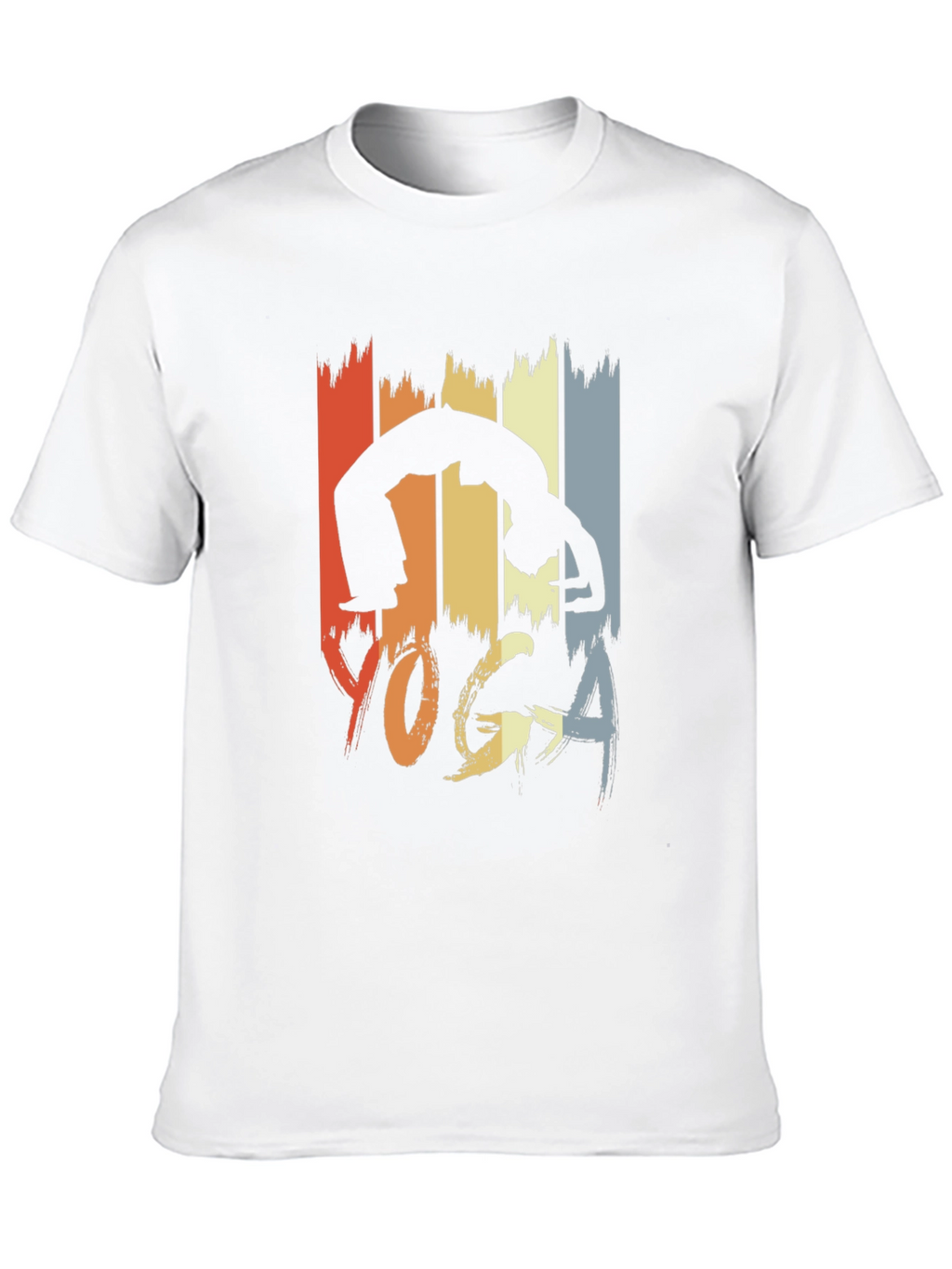 Retro Yoga Pose Graphic Tee - Unisex