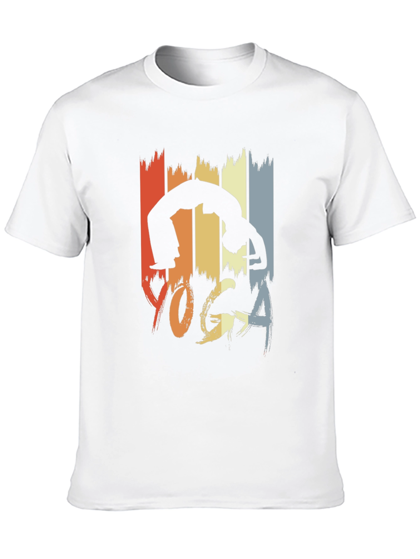 Retro Yoga Pose Graphic Tee - Unisex