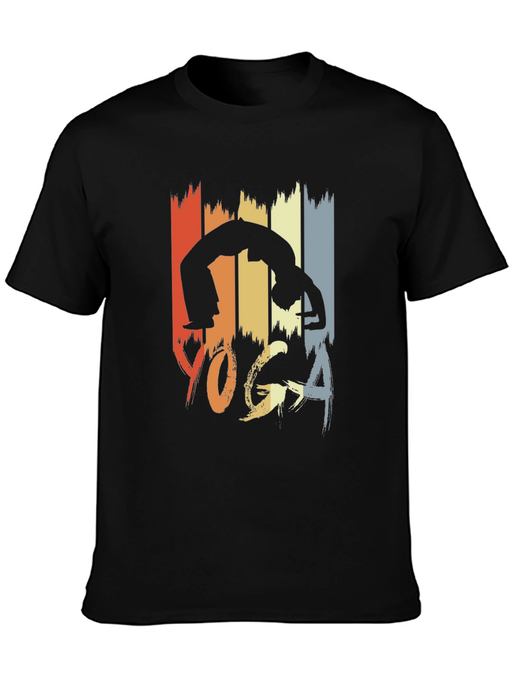 Retro Yoga Pose Graphic Tee - Unisex