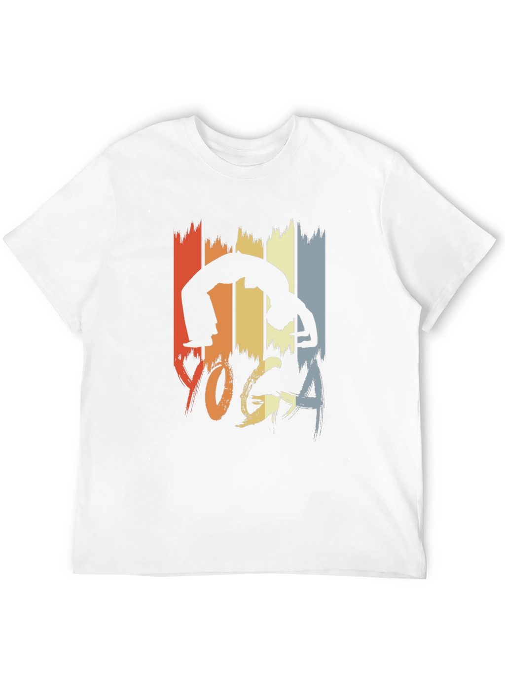 Retro Yoga Pose Graphic Tee - Unisex