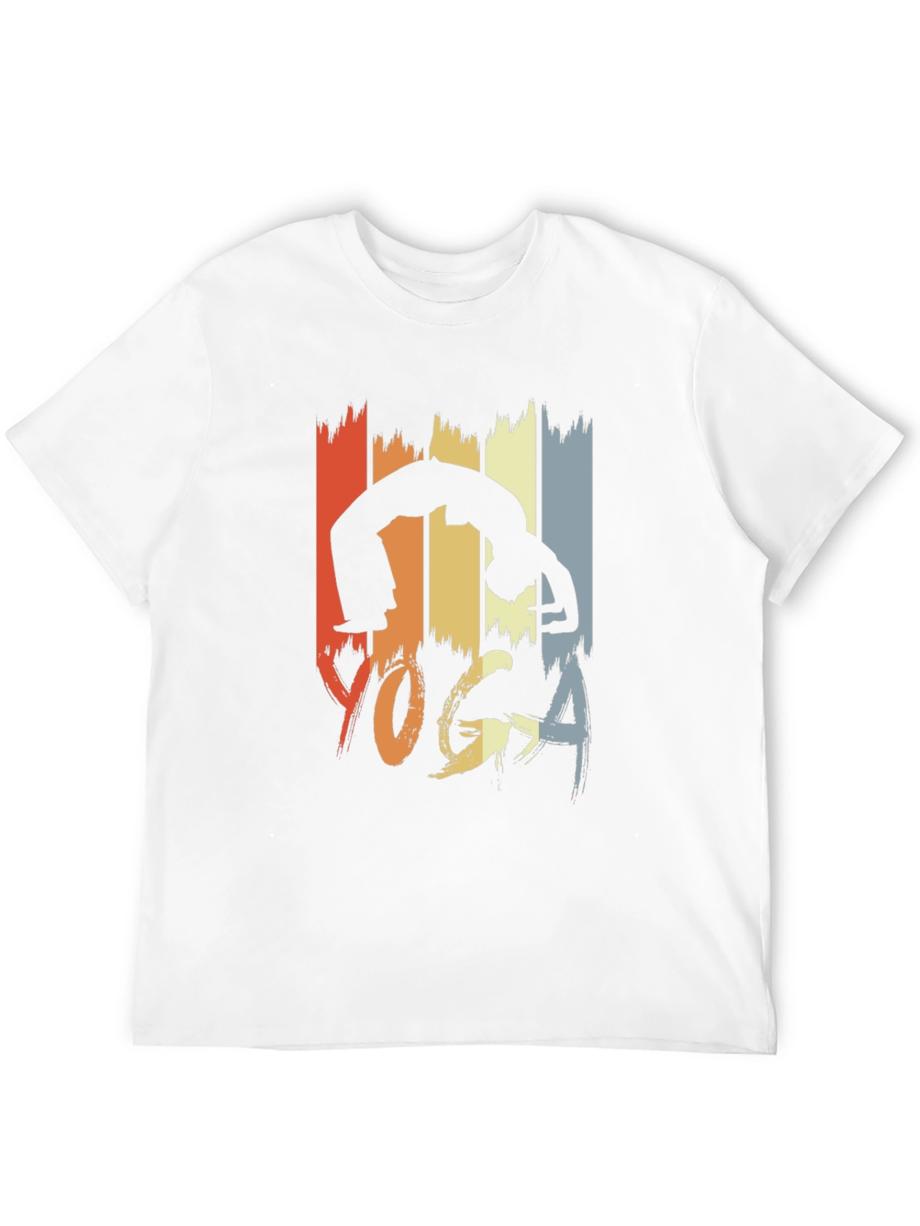 Retro Yoga Pose Graphic Tee - Unisex