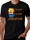 Creative Cat T-Shirt - Funny Graphic Tee