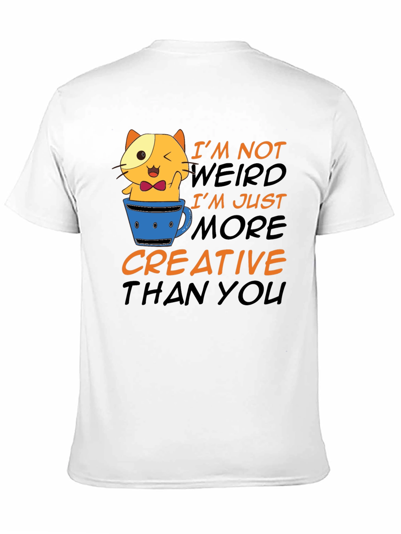 Creative Cat T-Shirt - Funny Graphic Tee