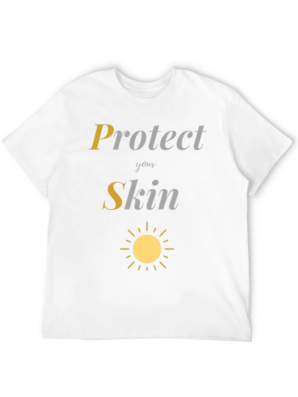 Protect Your Skin Sun Graphic Tee - Black