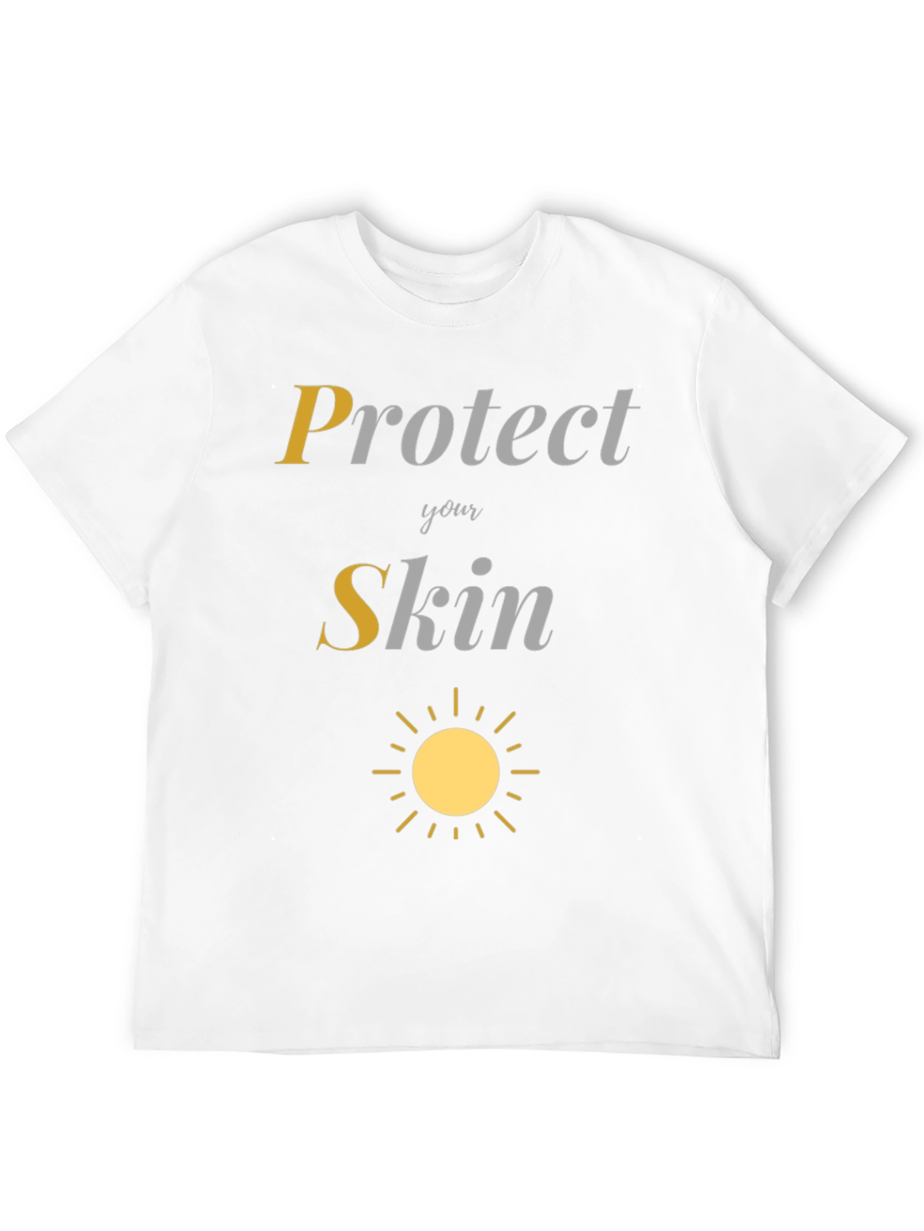 Protect Your Skin Sun Graphic Tee - Black