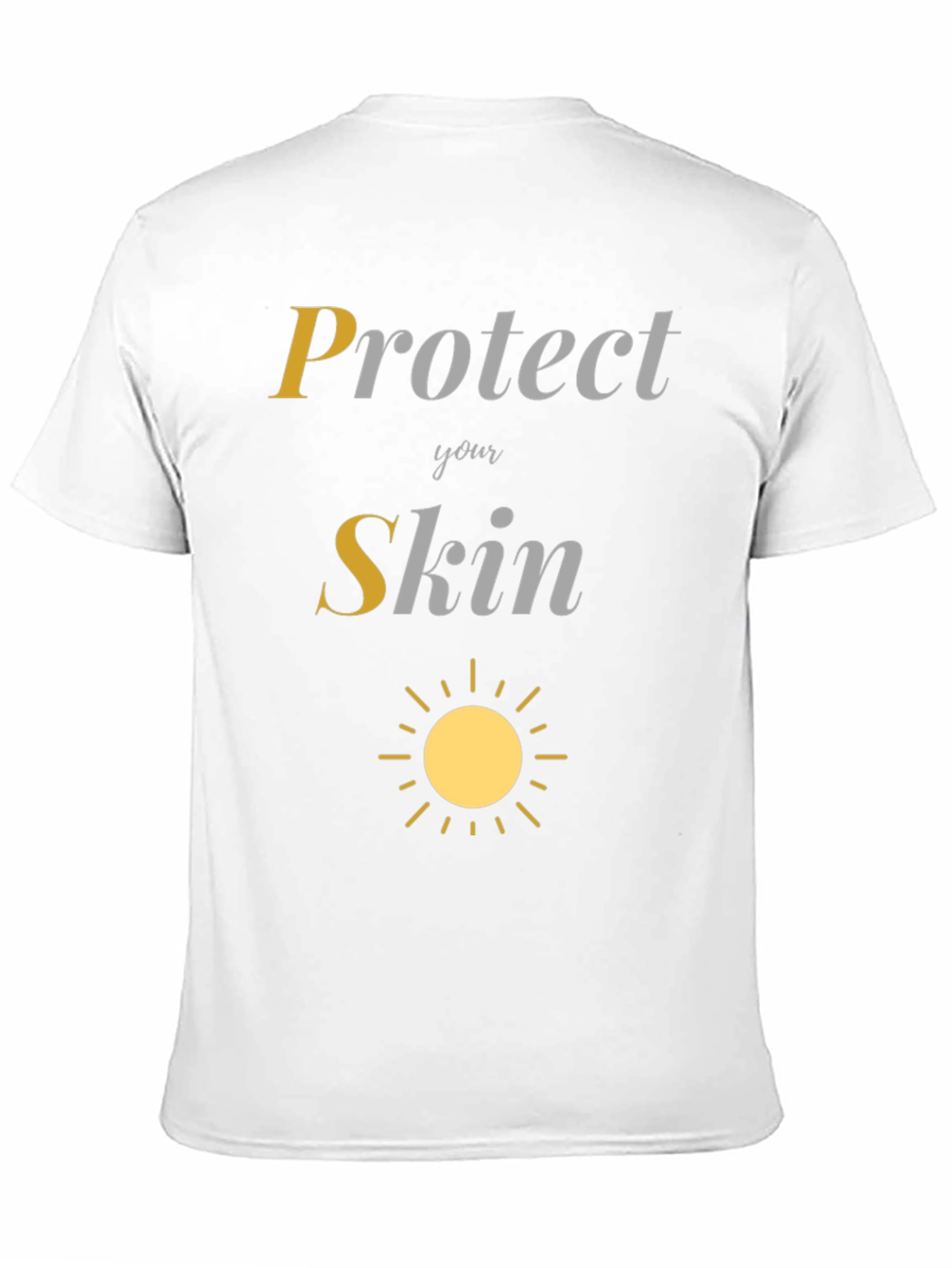 Protect Your Skin Sun Graphic Tee - Black