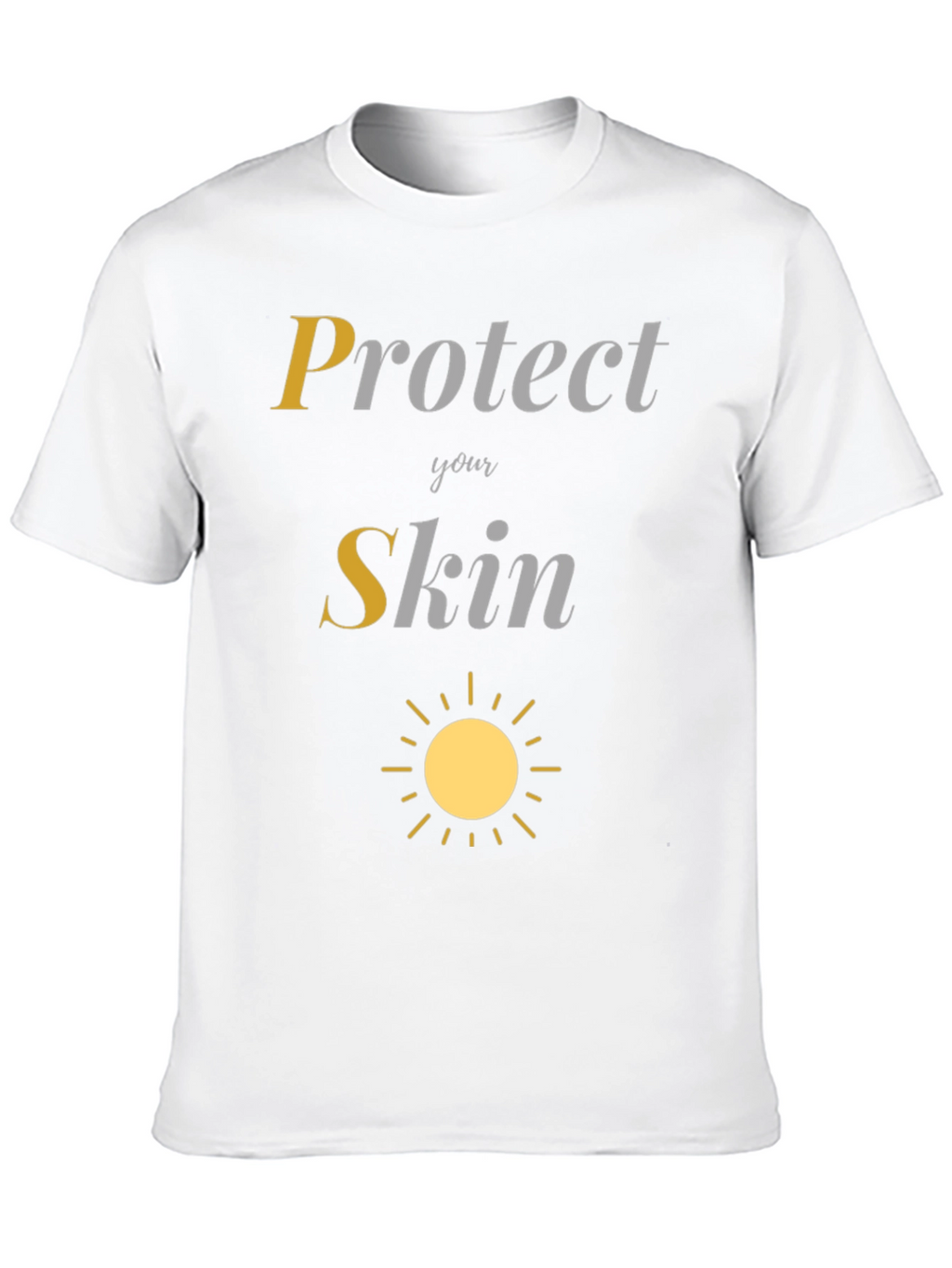 Protect Your Skin Sun Graphic Tee - Black
