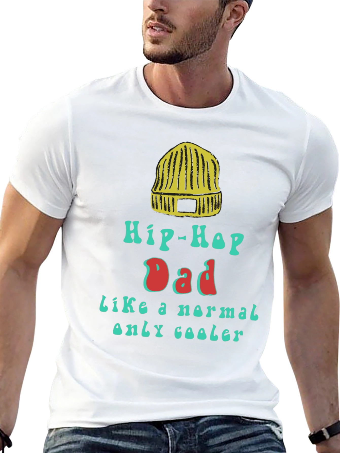 Hip-Hop Dad Graphic Tee - Cool Fathers Day Gift