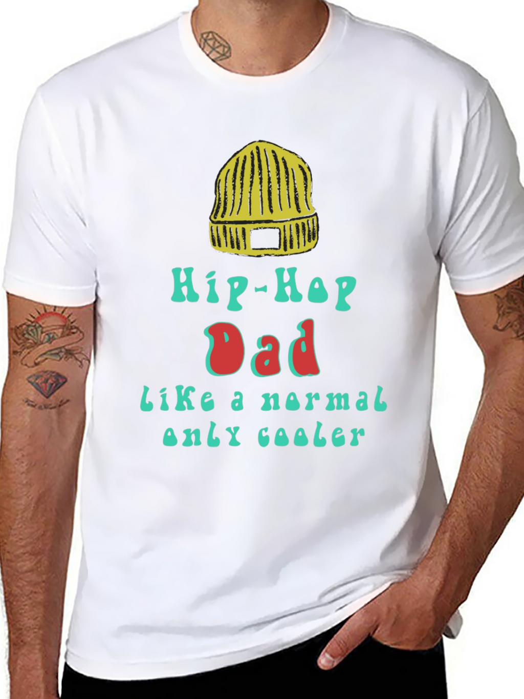 Hip-Hop Dad Graphic Tee - Cool Fathers Day Gift