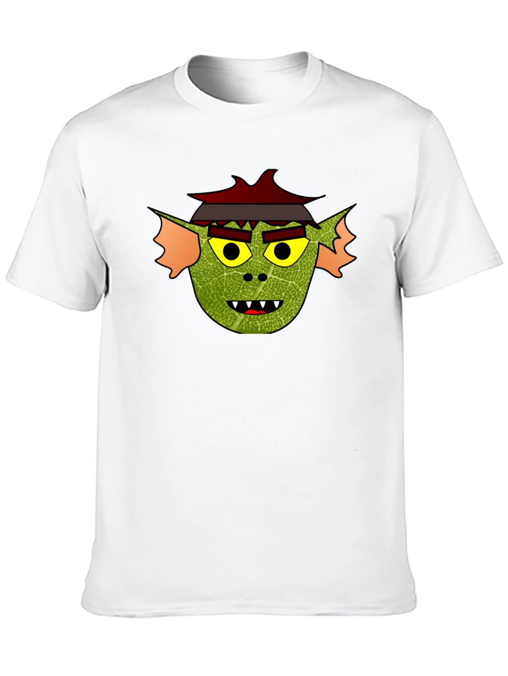 Yokai Face Graphic Tee - Soft Black Cotton