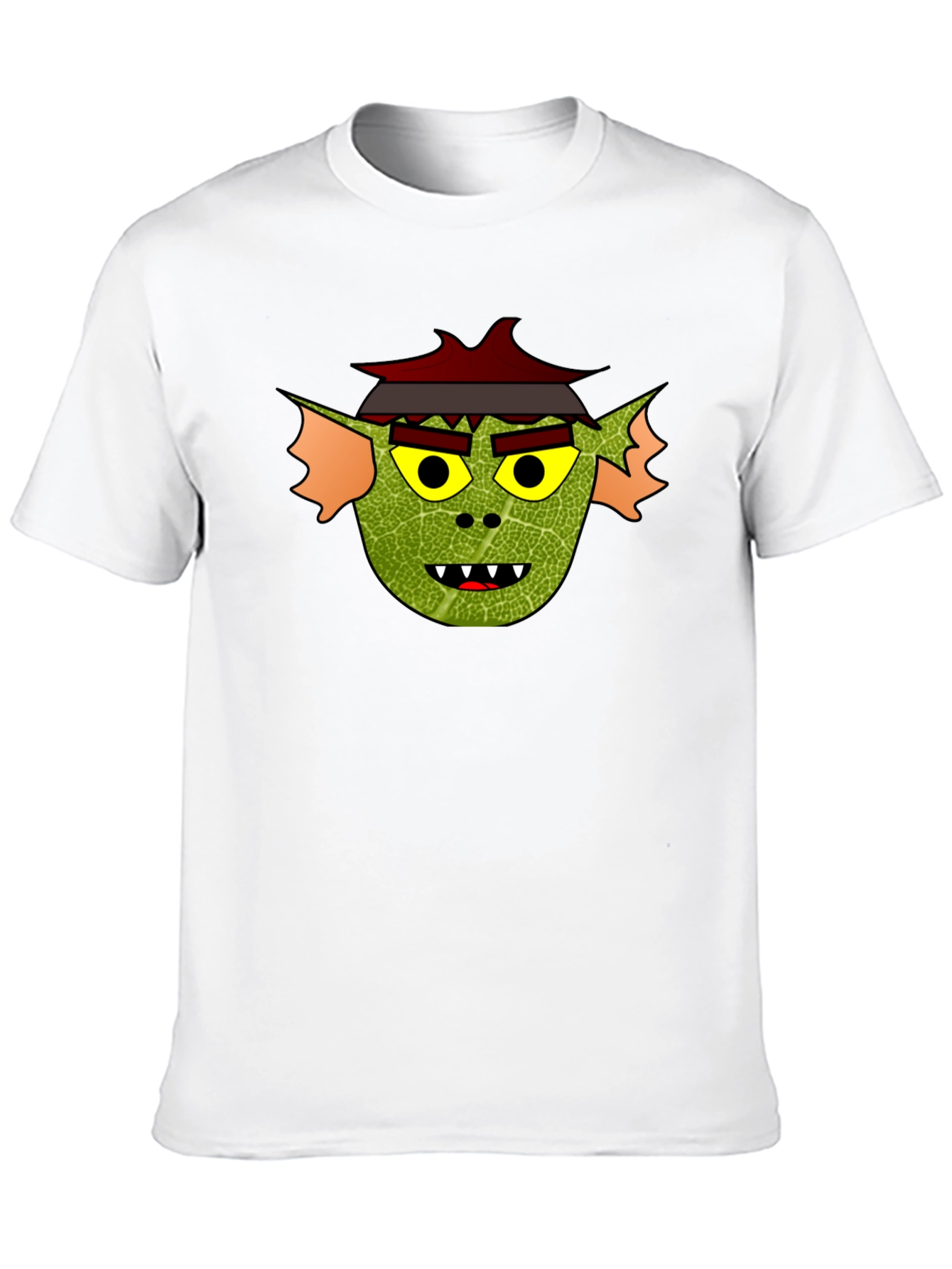 Yokai Face Graphic Tee - Soft Black Cotton
