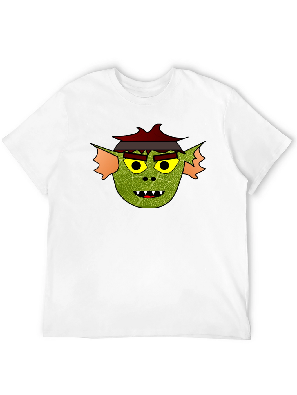Yokai Face Graphic Tee - Soft Black Cotton
