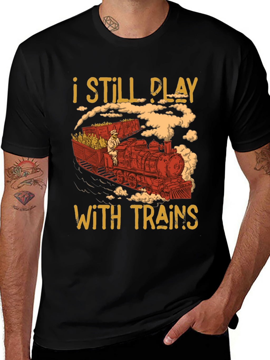 I Still Play With Trains Graphic Tee