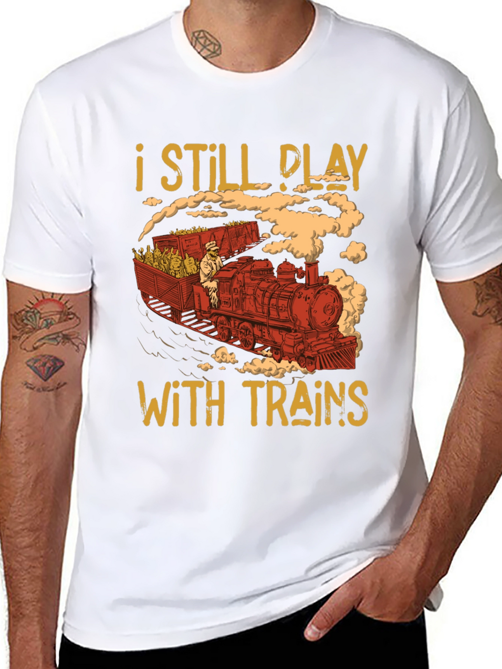 I Still Play With Trains Graphic Tee