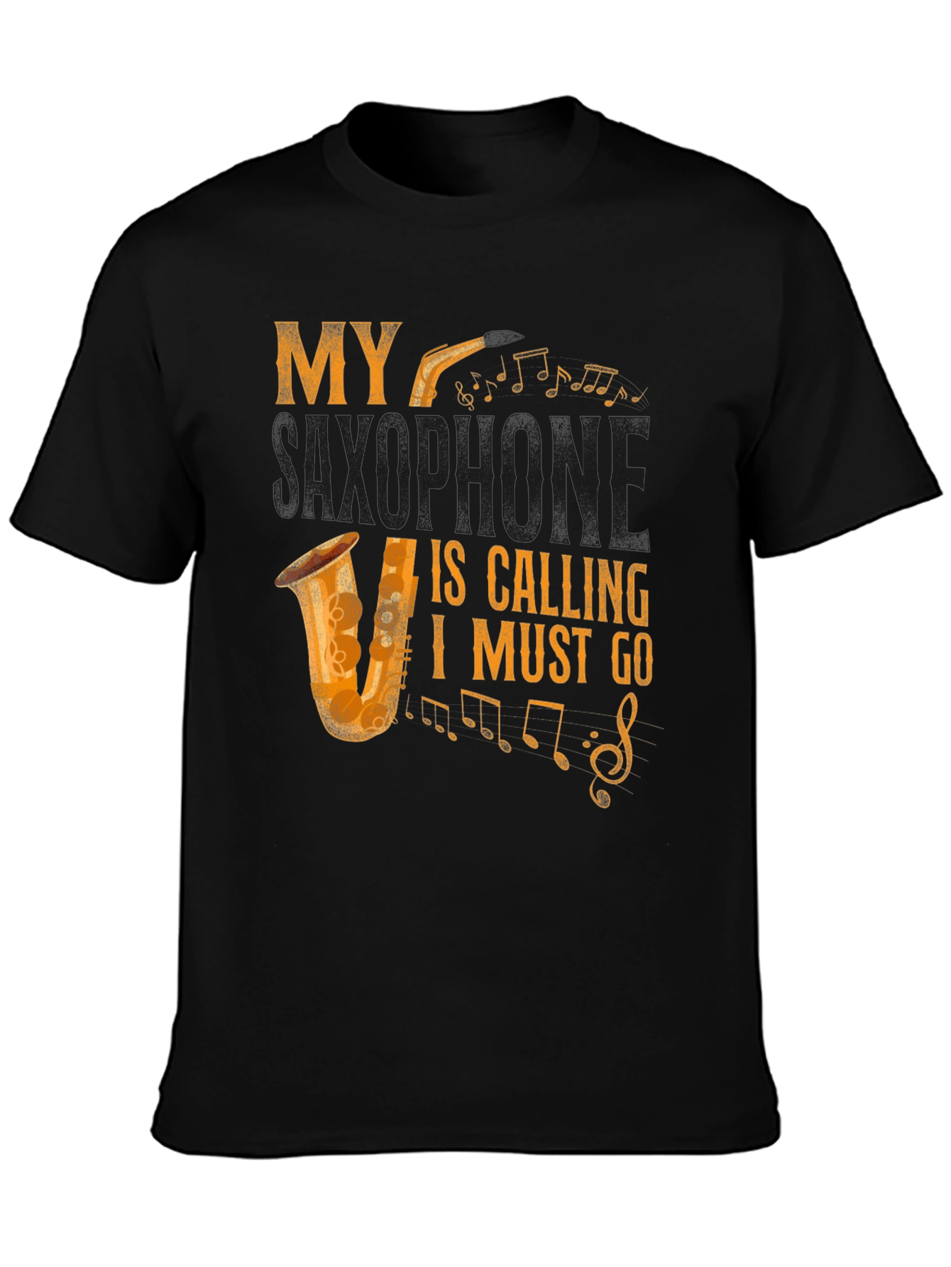 My Saxophone Is Calling Mens Graphic Tee