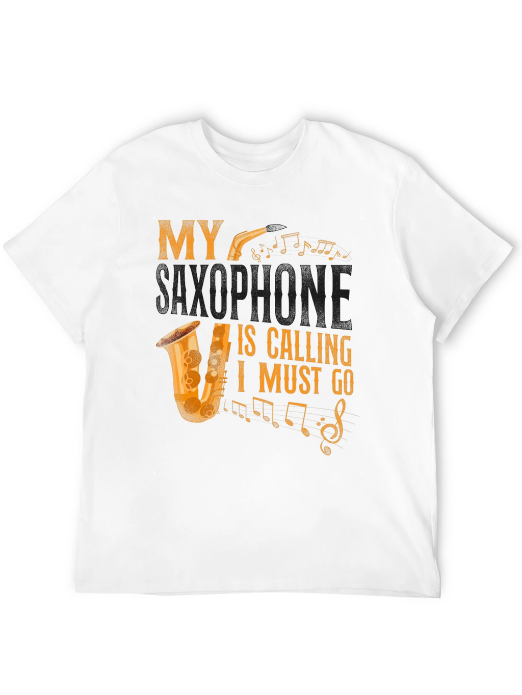 My Saxophone Is Calling Mens Graphic Tee