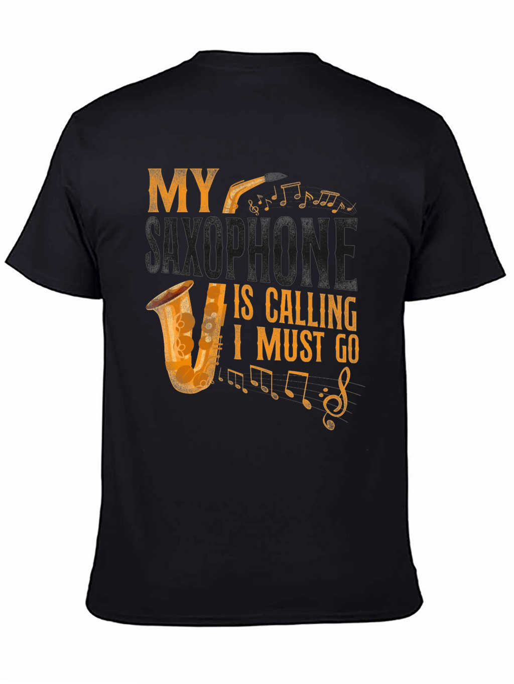 My Saxophone Is Calling Mens Graphic Tee