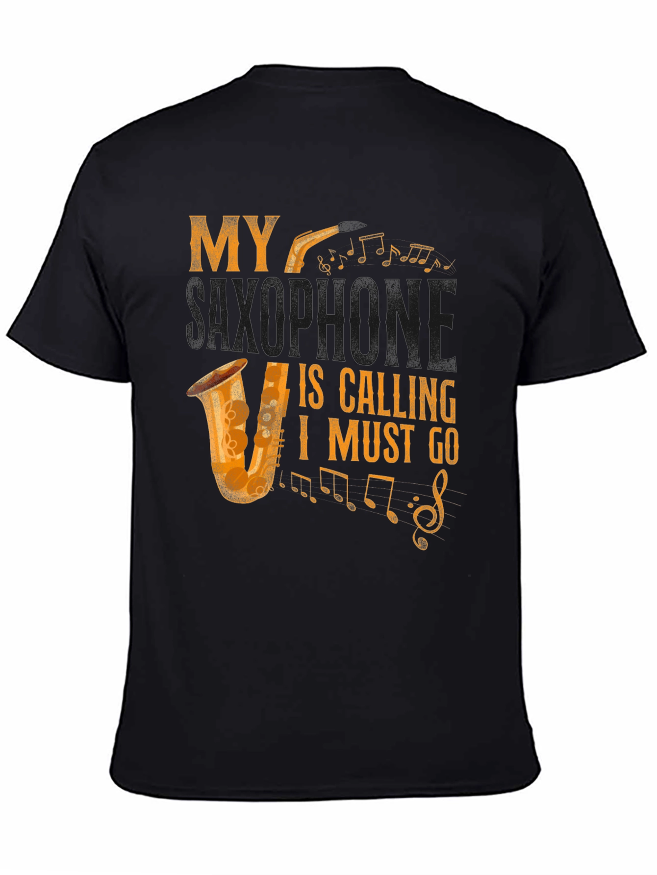 My Saxophone Is Calling Mens Graphic Tee