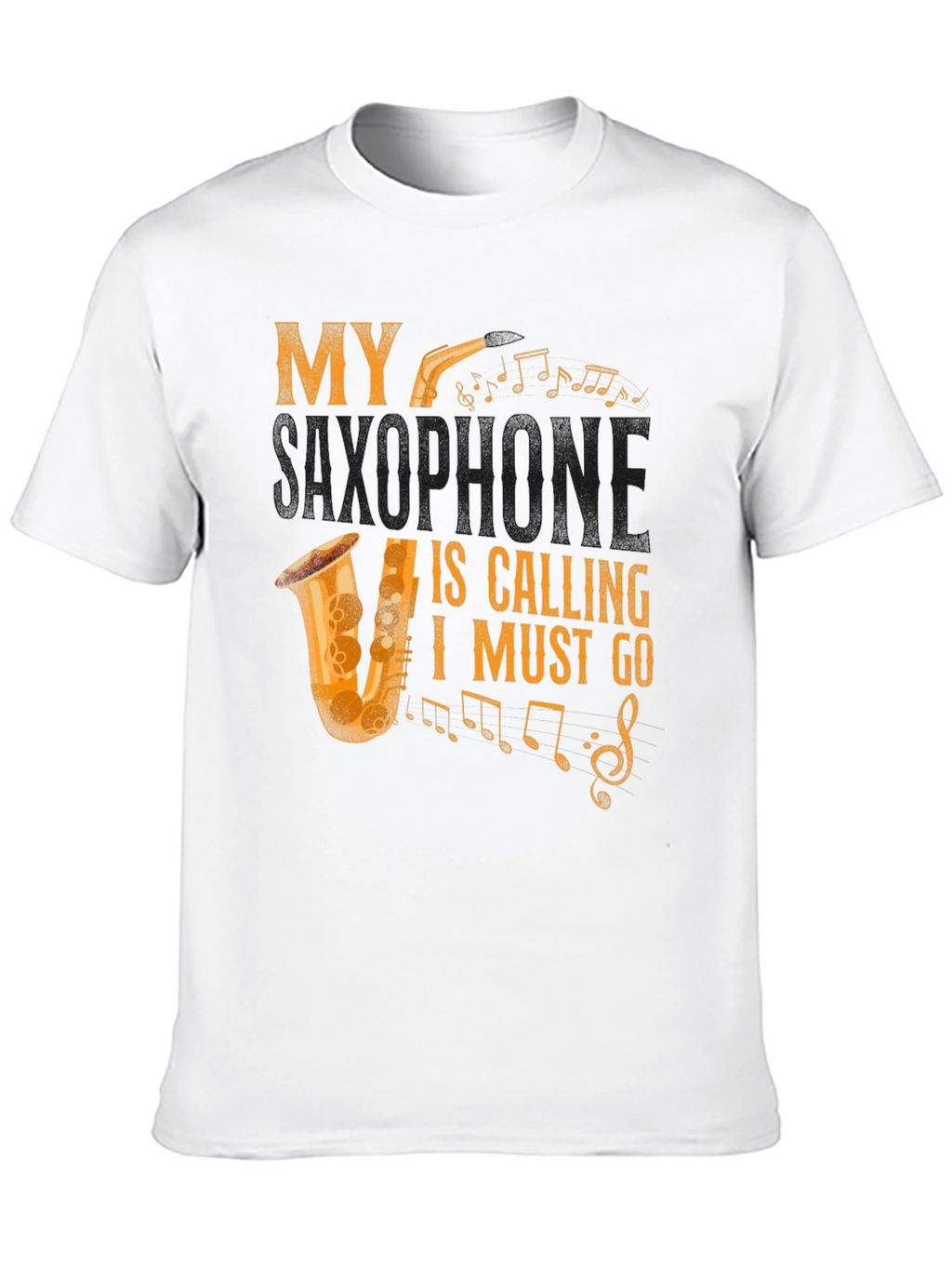 My Saxophone Is Calling Mens Graphic Tee